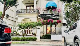 Biệt thực Vinhomes Riverside Long Biên, Q. Long Biên, HN. DT 155 M2. MT 12.56M. 4 tầng. 74 tỷ